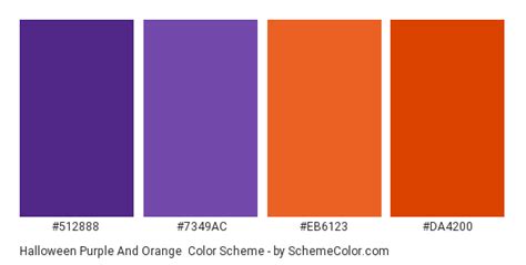 Halloween Purple And Orange Color Scheme » Halloween » SchemeColor.com