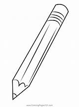 Pencil Coloring Pages Kids Quill Box Printable Cool2bkids Color  sketch template