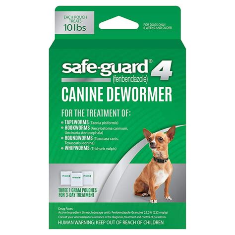 Safe-Guard 4 Canine Dewormer, 1 Gram Pouches, 3-Day Treatment - Walmart.com - Walmart.com