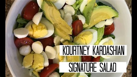 Kourtney Kardashian - Signature Salad - YouTube