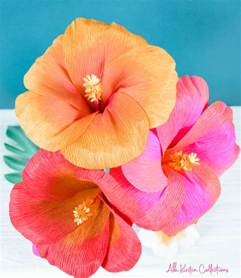 Hibiscus Paper Flower Template