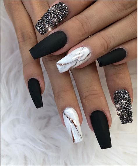 Long Black Acrylic Nails : Black Long Acrylic Nails Nail And Manicure ...