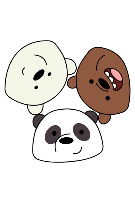 We Bare Bears Looks at You Sticker | We bare bears wallpapers, Ice bear ...