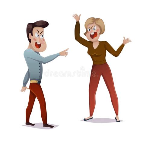 Couple Arguing Stock Illustrations – 868 Couple Arguing Stock ...