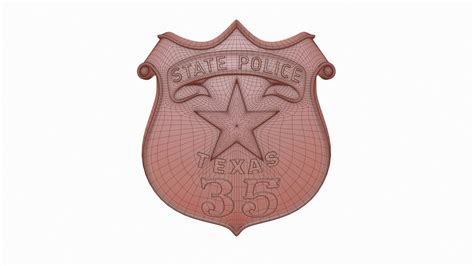 ArtStation - Old Texas Police badge | Resources