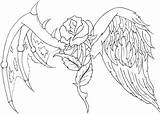 Cross With Wings Coloring Pages At GetColoringscom  Free Printable sketch template