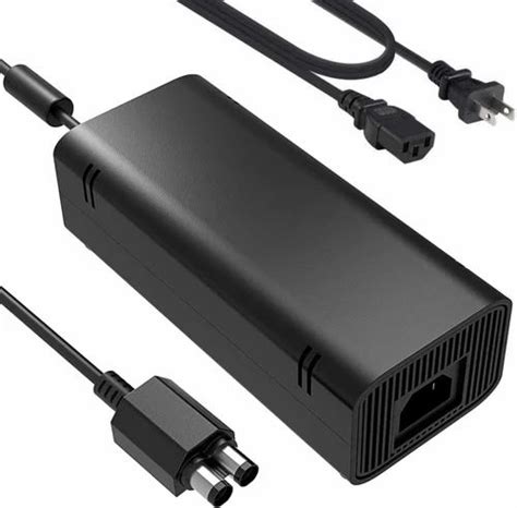 Xbox 360 Slim Power Supply, Power Adapter with AC Cord for Xbox 360 ...