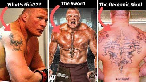 Brock Lesnar tattoos: What is Mean Of Chest Sword, Back Demon, Hand ...