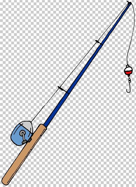 Fishing Rod Cartoon PNG - Ideal for Crafts and Cards