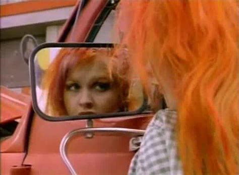 CYNDI'S SIDE VIEW MIRROR REFLECTION FROM THE MUSIC VIDEO "GOOD ENOUGH" A.K.A "THE GOONIES R GOOD ...