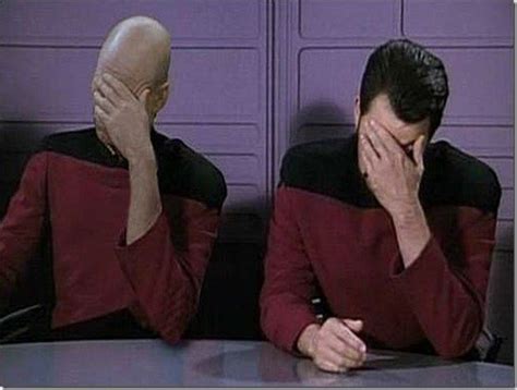 Star Trek Double Facepalm Blank Template - Imgflip