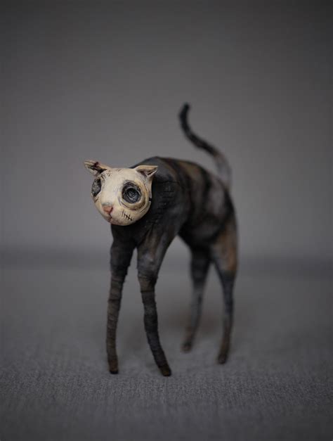 OOAK doll, cat, creepy doll, dark doll, #artdoll #creepydoll skull textile doll | Ooak art doll ...