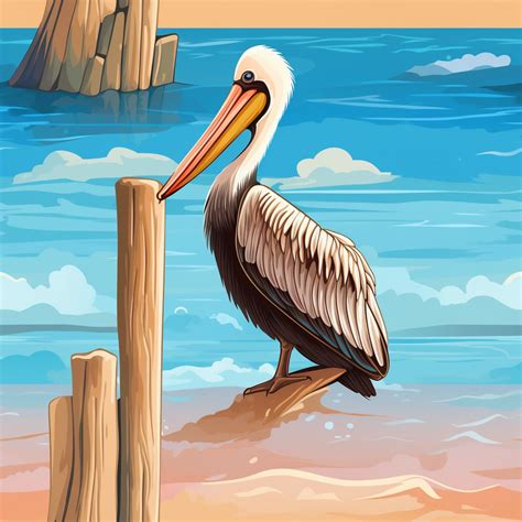 Pelican Vector Art Print Free Stock Photo - Public Domain Pictures
