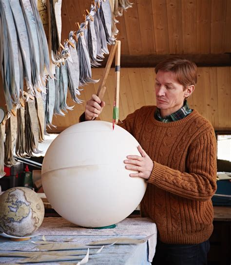 One Of The World’s Last Remaining Globe-Makers That Use The Ancient Art Of Making Globes By Hand