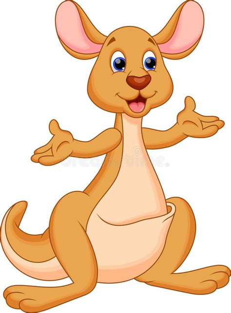 Funny Kangaroo Cartoon Stock Illustration - Image: 40309007 | Kangaroo ...