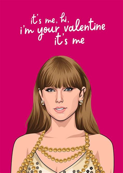 Taylor Swift It's Me Valentine's Card - Gift Delivery UK