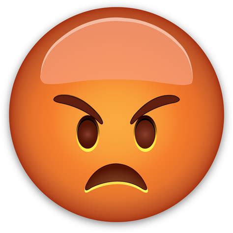 Download HD Evil Face Emoji - Cara De Emoji Enojado Transparent PNG Image - NicePNG.com