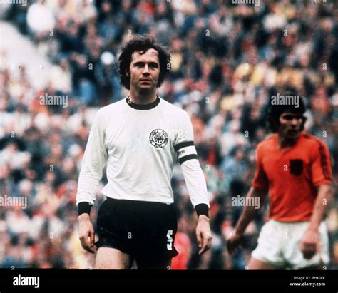 Football World Cup 1974 West Germany 2 Holland 1 in Munich Franz Beckenbauer (West Germany Stock ...