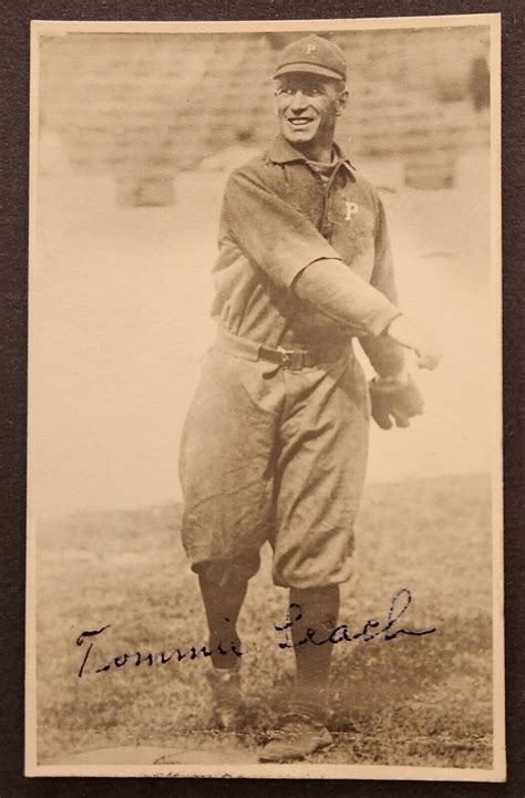 TOMMIE LEACH Autograph Signed Photo 1909 World Champion Pirates Died-1969 | eBay