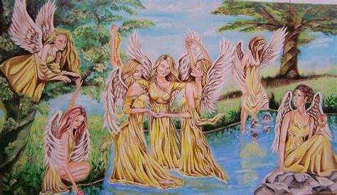 Dancing angels Painting by Patrascanu Mihaela - Fine Art America