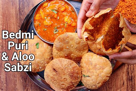 Bedmi Puri Recipe | Crispy Bedmi Poori & Aloo ki sabzi | Urad Dal poori