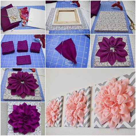 Try This Amazing Felt Flower Wall Art