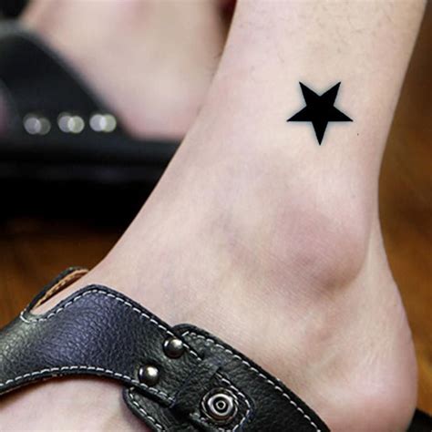 black star pattern waterproof temporary tattoo sticker Diy Temporary ...