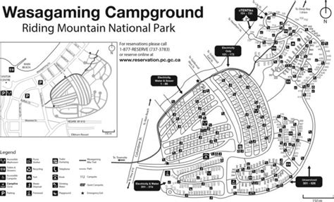 Wasagaming Campground Map | Color 2018