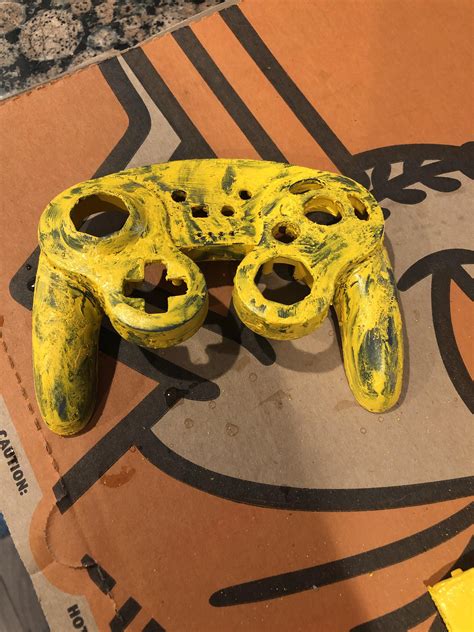 Tried to give a custom paint job to my GameCube controller. Totally ...