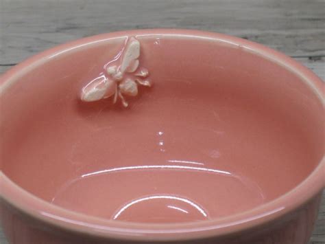 Pink Queen Bee Bowl - Small Ceramic Bowl - Handmade Pottery by Heidi | Small ceramic bowl ...