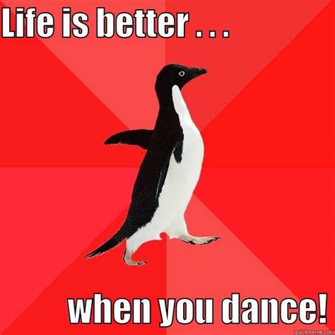 dancing penquin - quickmeme