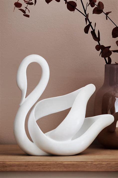 Buy Contemporary Swan Sculpture from the Next UK online shop | Ceramic sculpture figurative ...