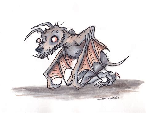 Bat Dog -Watercolor by Comickpro on DeviantArt