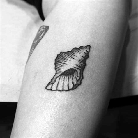 80 Seashell Tattoo Designs For Men - Oceanic Ink Ideas