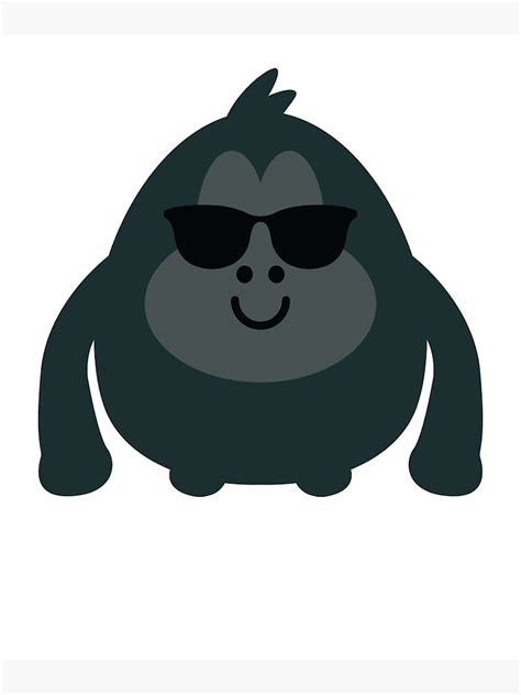 "Gorilla Emoji " Canvas Print for Sale by HippoEmo | Redbubble