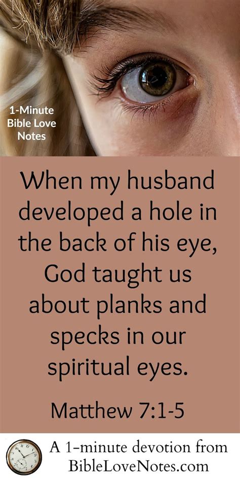 1-Minute Bible Love Notes: Planks and Holes