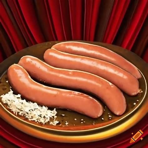 Advertisement page for sausages