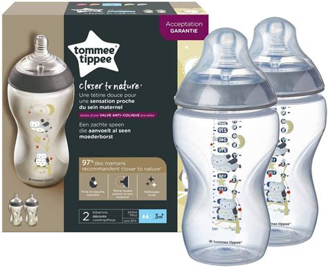 Tommee Tippee Closer To Nature 11oz/340ml Owl Decorated Bottle