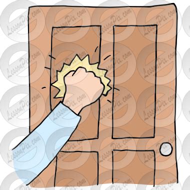 Knock Picture for Classroom / Therapy Use - Great Knock Clipart