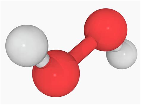 Hydrogen Peroxide Molecule Photograph by Laguna Design/science Photo ...