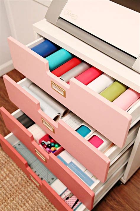Dressers aren’t *just* for storing your fabulous wardrobe. Craft Paper Storage, Vinyl Storage ...