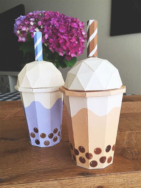 DIY Boba Tea Origami For Boba Tea Lovers | Tea crafts, Diy paper crafts ...