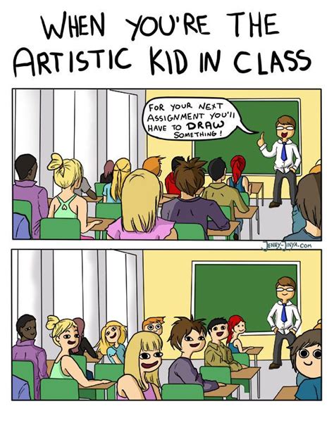 When you're the artist in class - Funny | Artist memes, Really funny memes, Art jokes