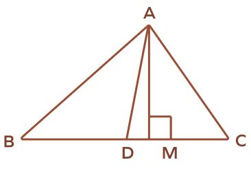 Altitude And Median Of A Triangle