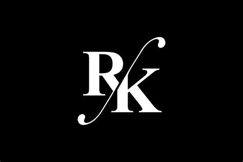 RK Monogram Logo Design By Vectorseller | TheHungryJPEG.com