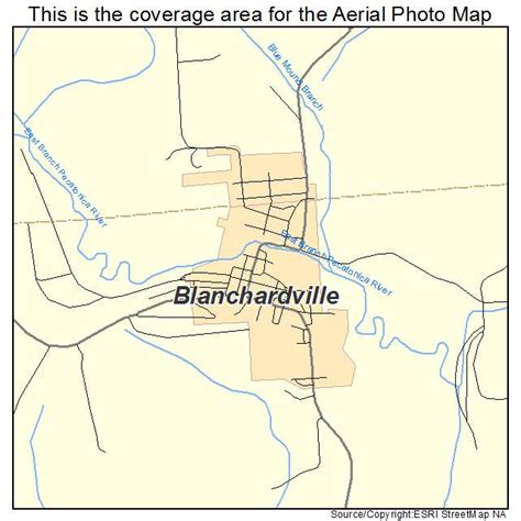 Aerial Photography Map of Blanchardville, WI Wisconsin