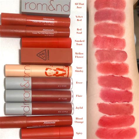 Red lip swatches (pt. 1) - muted to bright reds : r/AsianBeauty