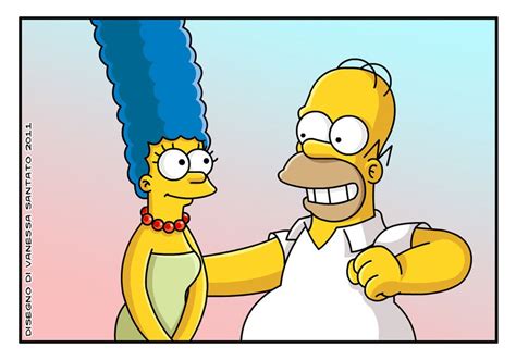 Homer and Marge Simpson by vanessasan.deviantart.com on @DeviantArt | Homer and marge, Marge ...