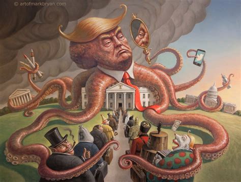 The Nightmare, Trump art, satire, caricature - Art of Mark Bryan