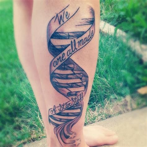 DNA double helix with Carl Sagan quote | Dna tattoo, Science tattoos ...